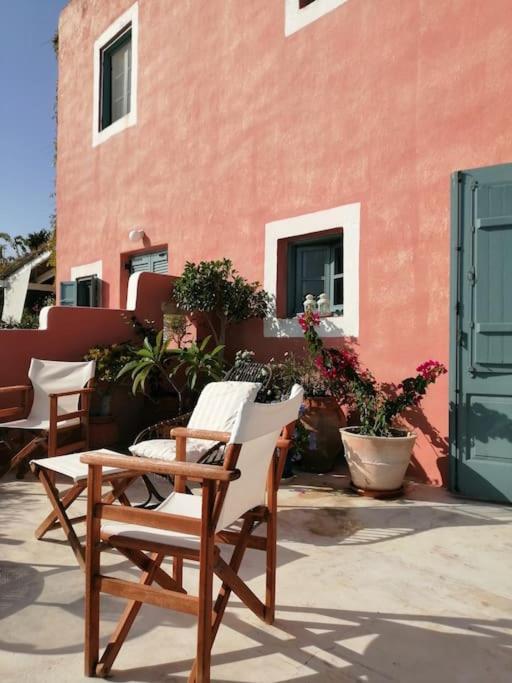 Casa Dei Melograni At Vourlidia Leros Villa Vromolithos Bagian luar foto