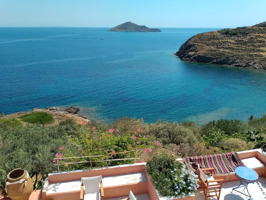 Casa Dei Melograni At Vourlidia Leros Villa Vromolithos Bagian luar foto
