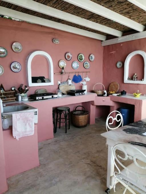 Casa Dei Melograni At Vourlidia Leros Villa Vromolithos Bagian luar foto